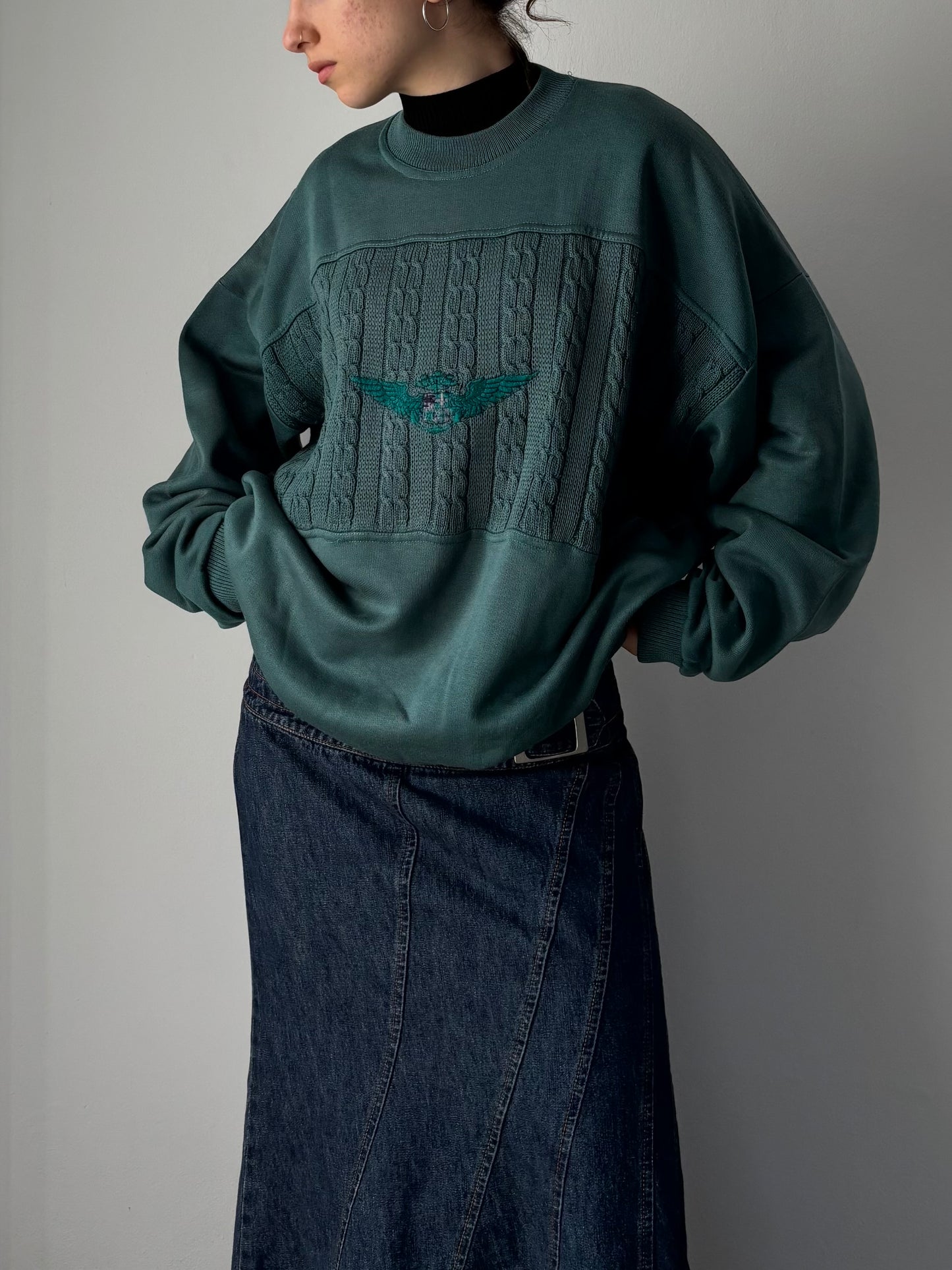 Vintage green sweatshirt