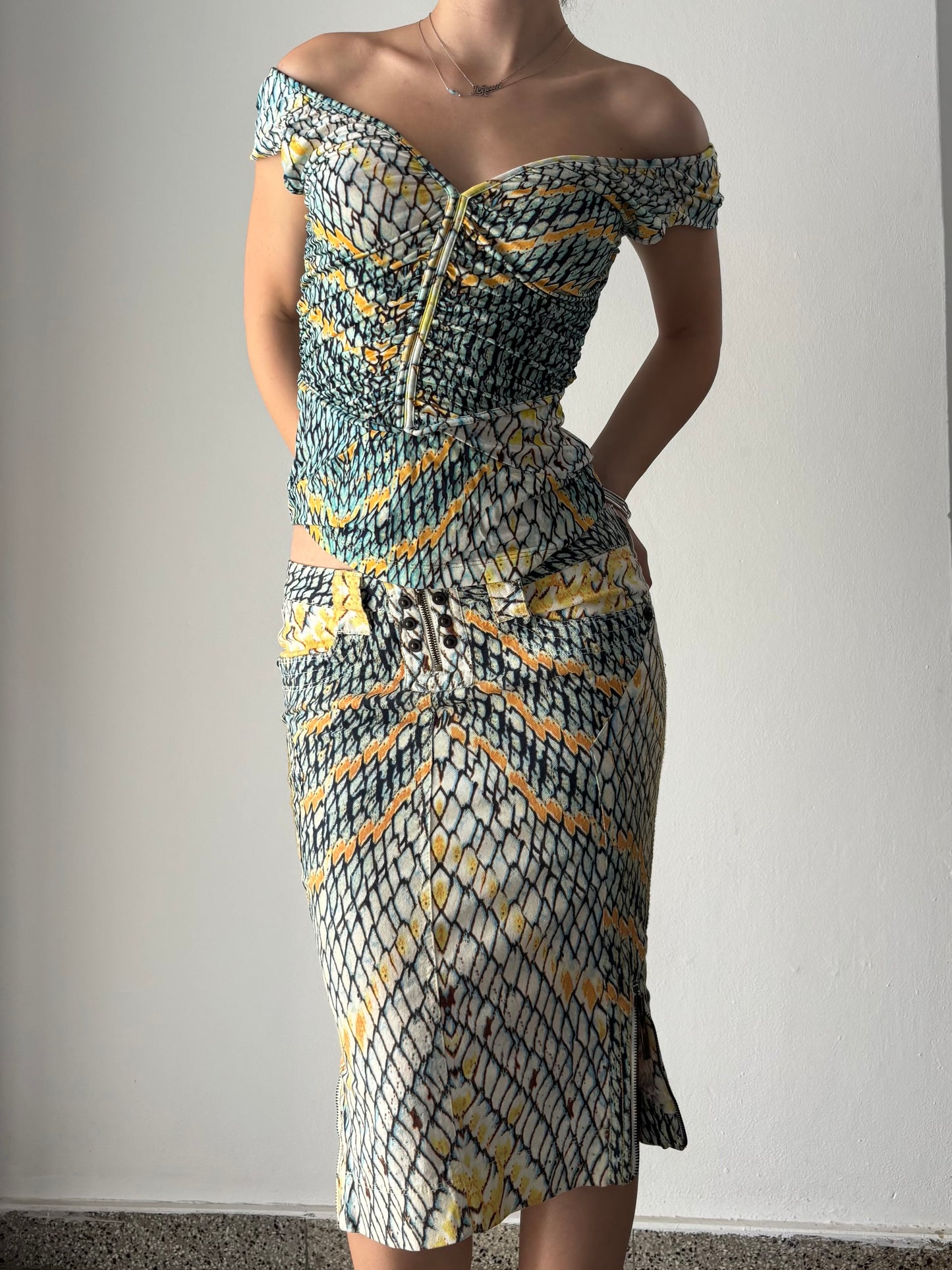 Just Cavalli snake print set