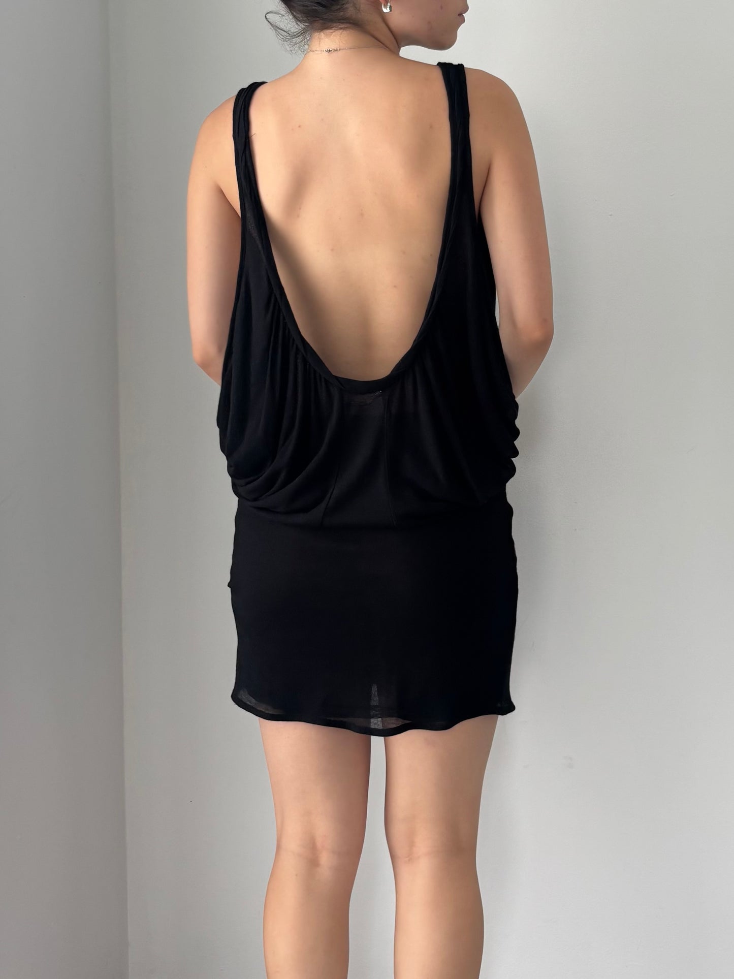 Black mini dress with sparkles