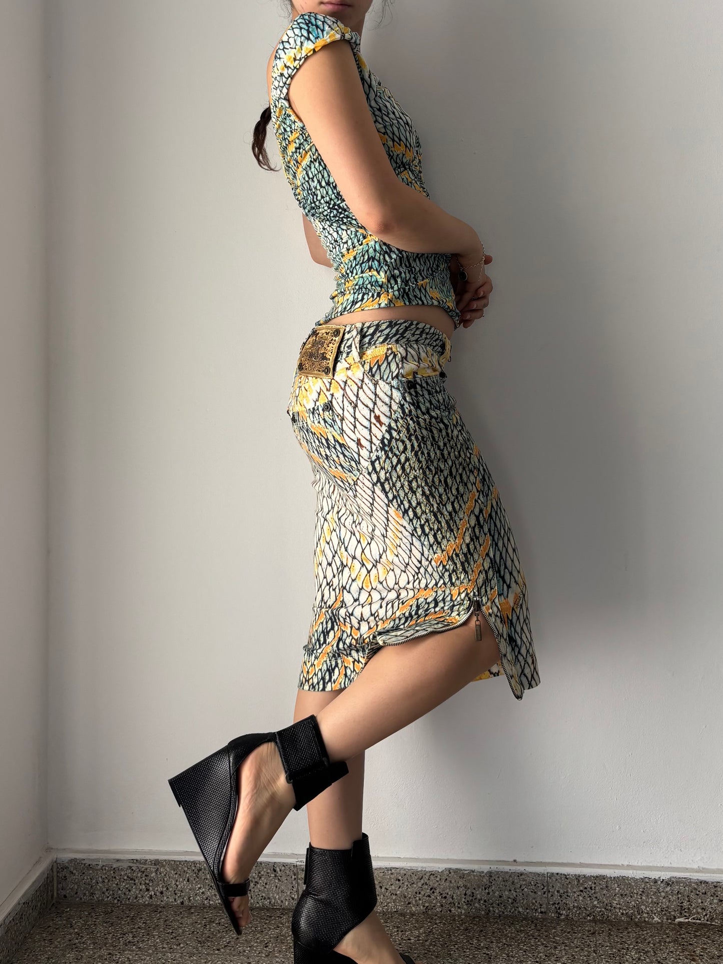 Just Cavalli snake print set