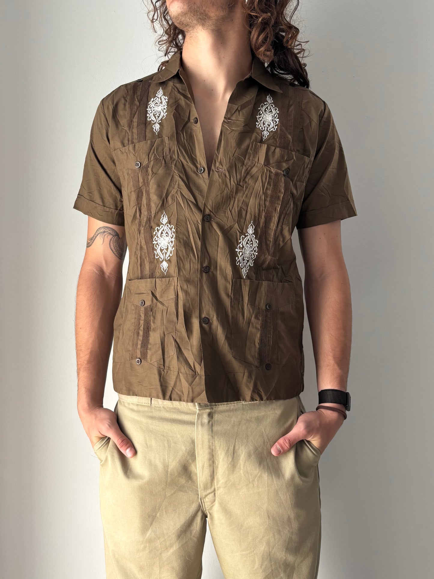 Brown boho shirt
