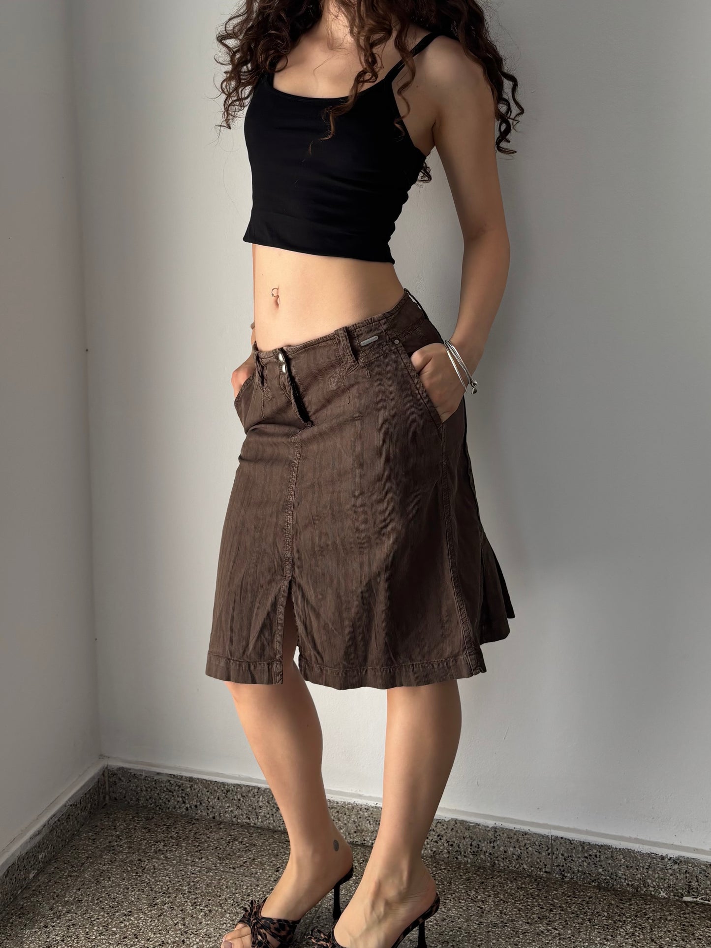 Tru Trussardi brown pencil skirt