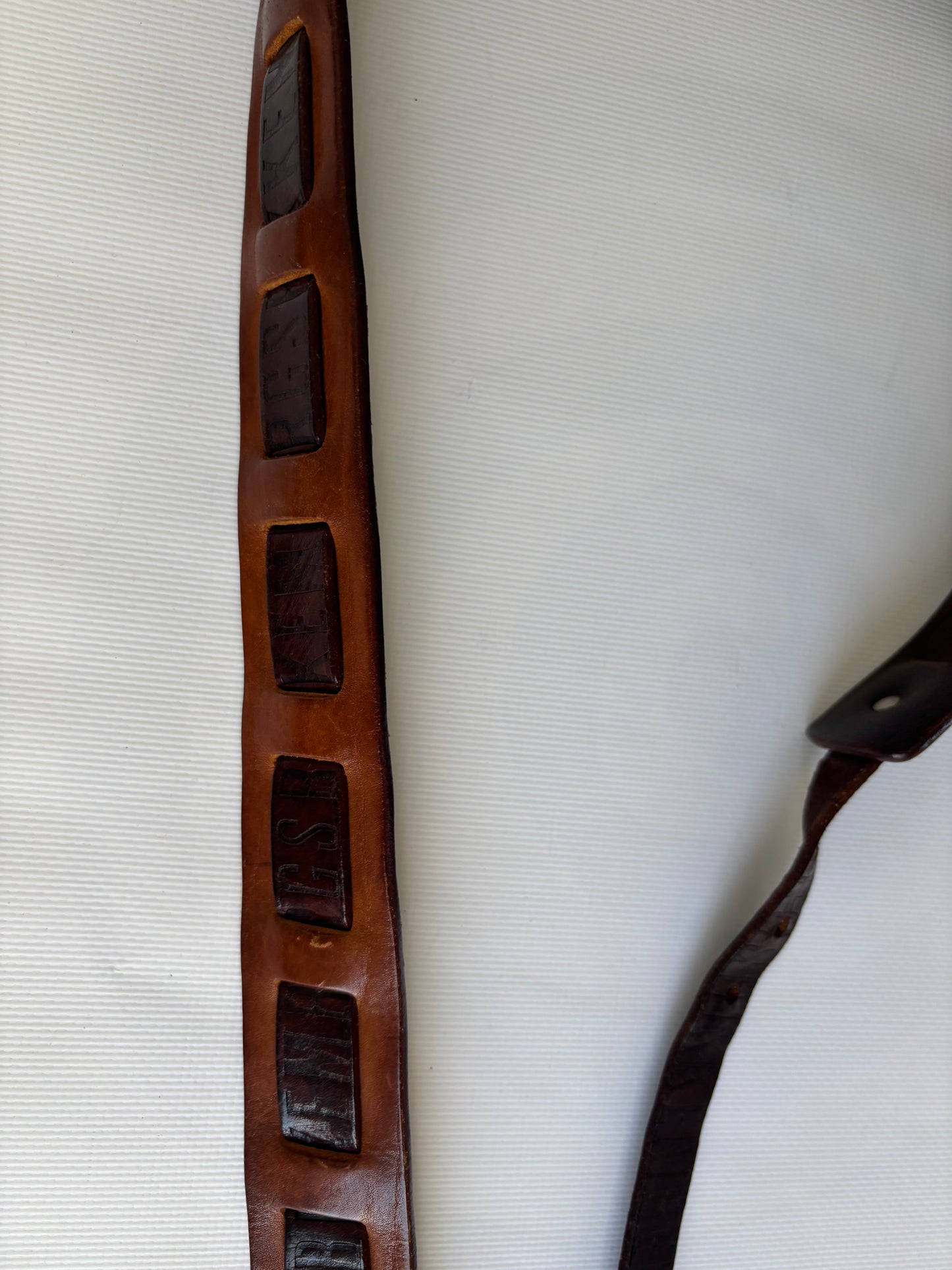 Bikkembergs brown leather belt