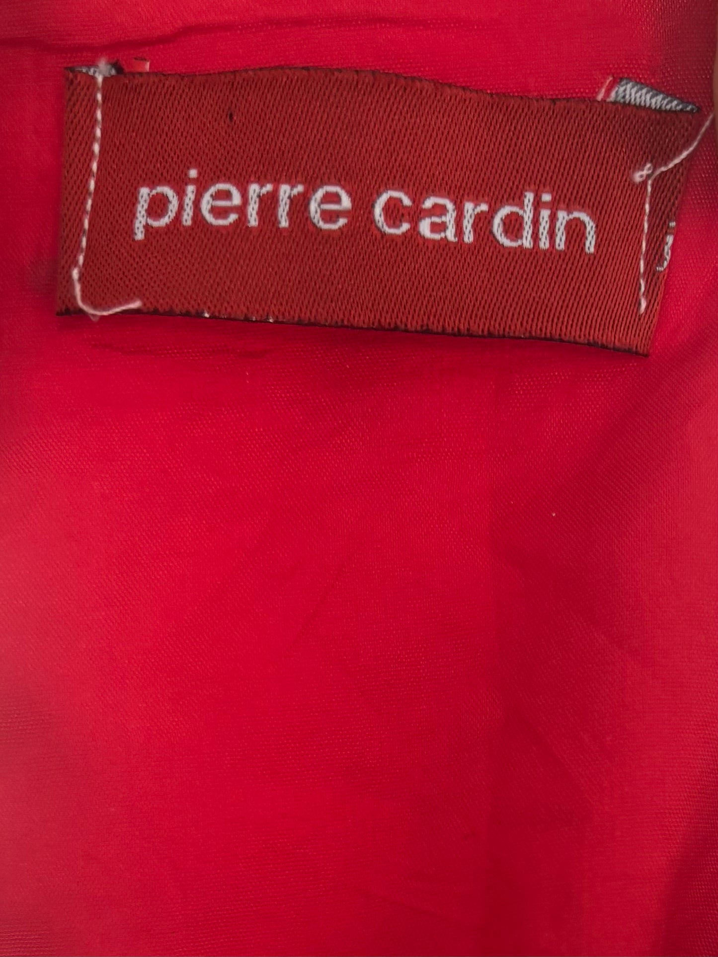 Pierre Cardin red beaded maxi dress