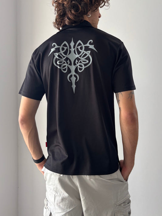Black shirt with unique design