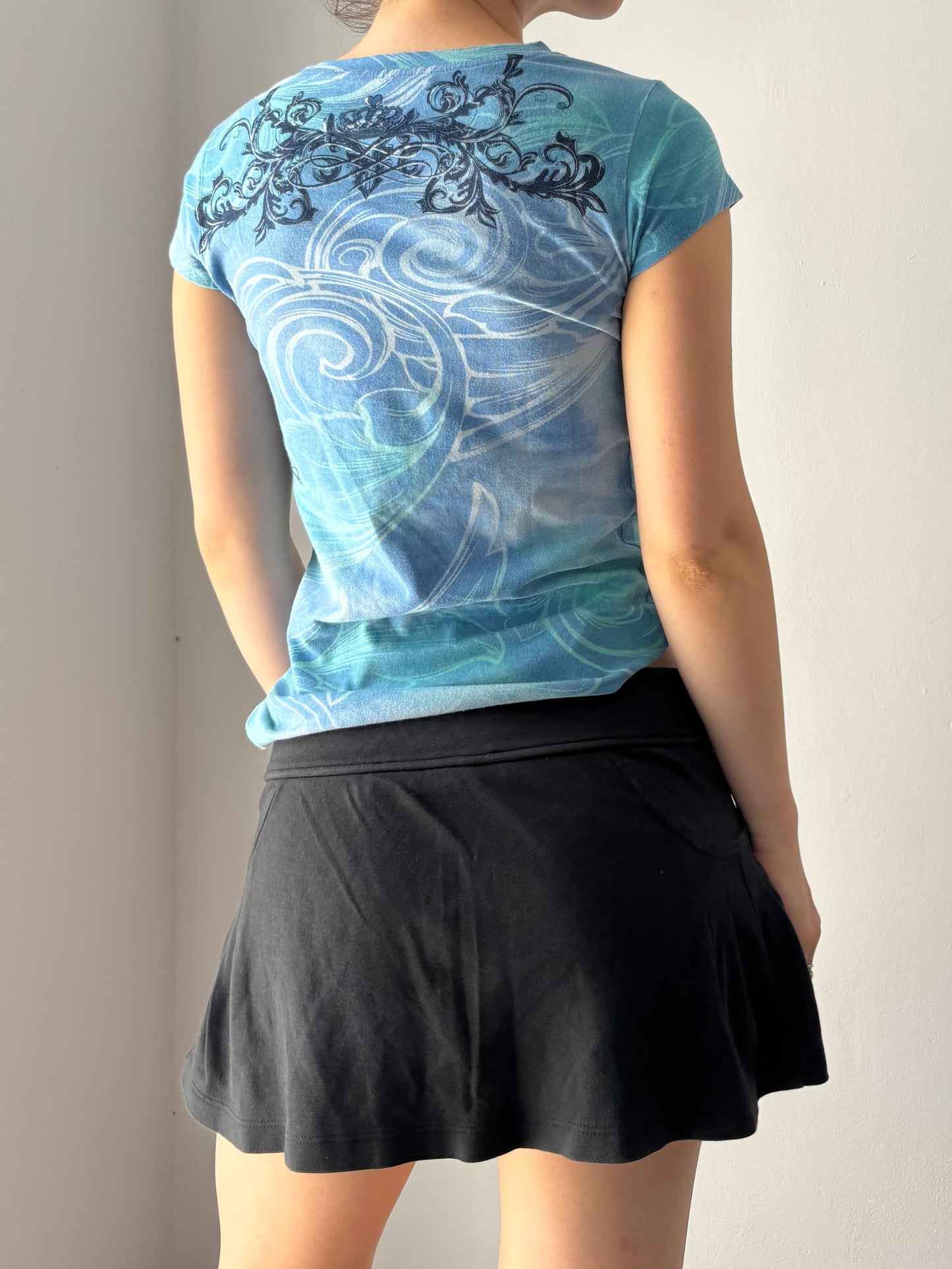 Hard Rock blue baby tee