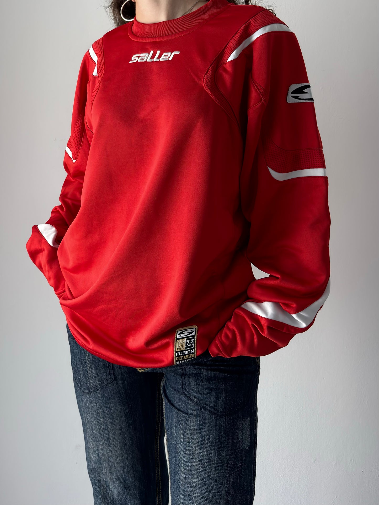 Saller red long sleeve jersey
