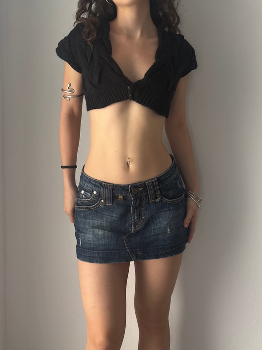 Black knit shrug