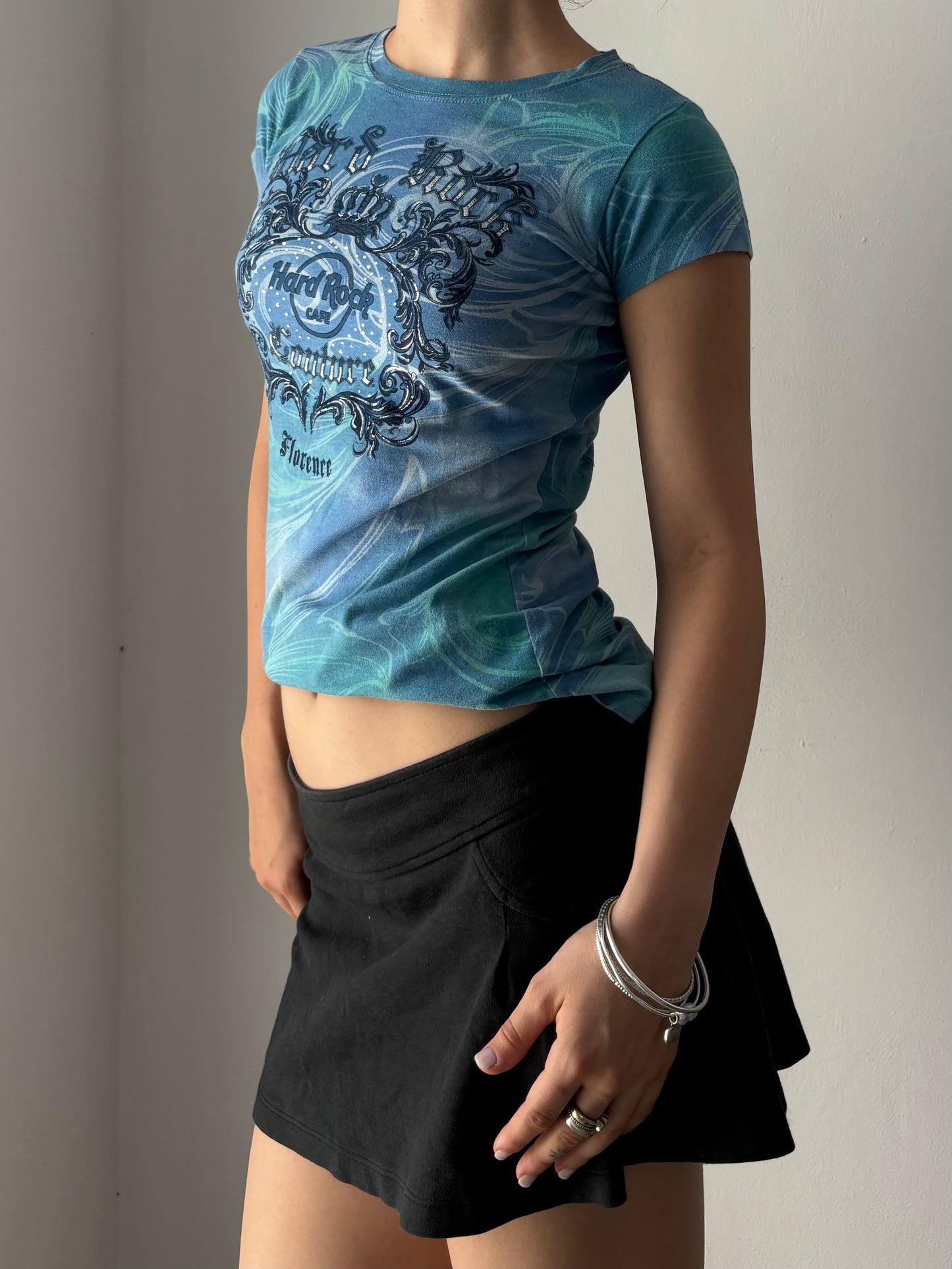 Hard Rock blue baby tee