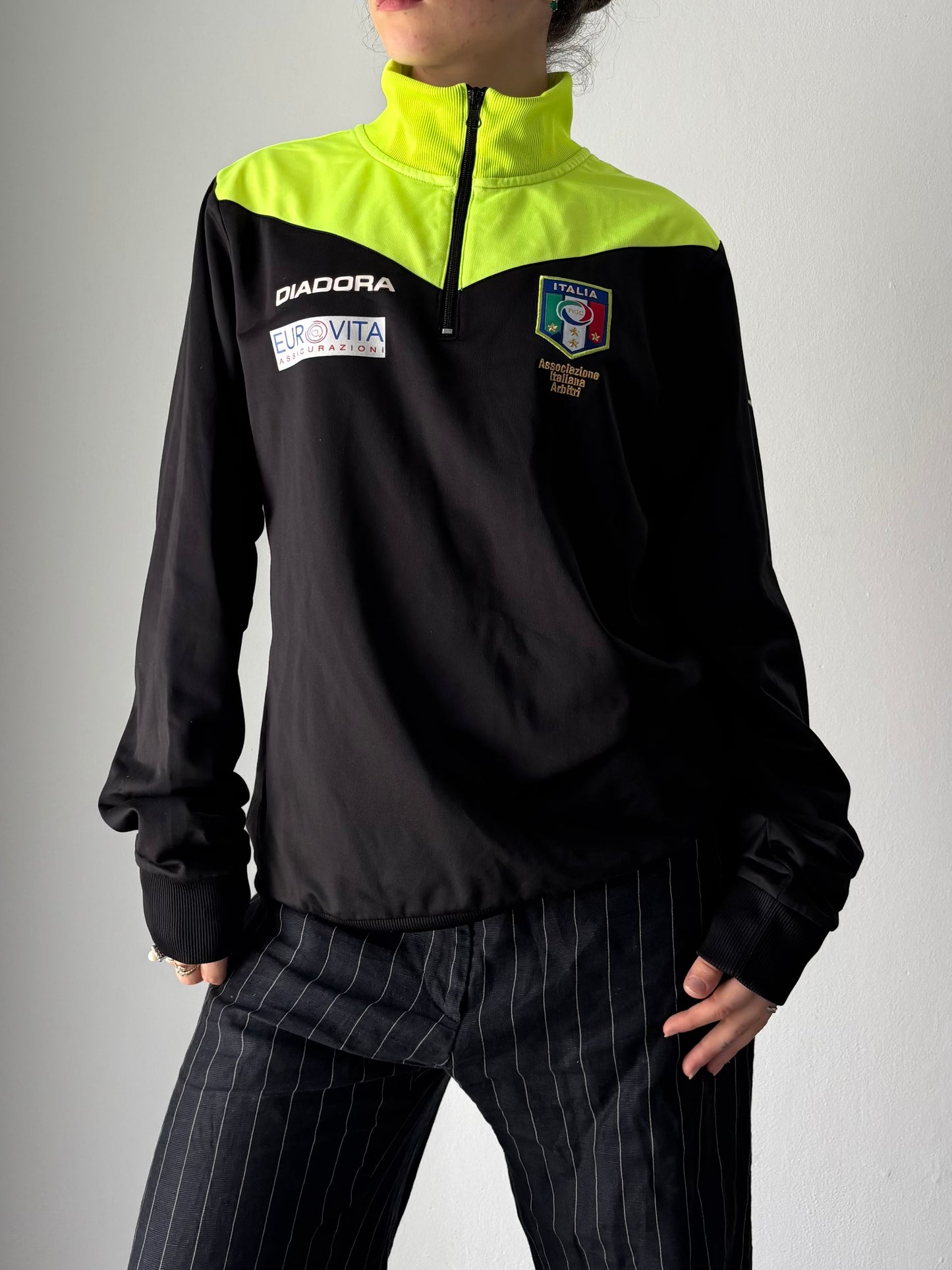 2006/2007 Diadora Italia half zip jumper
