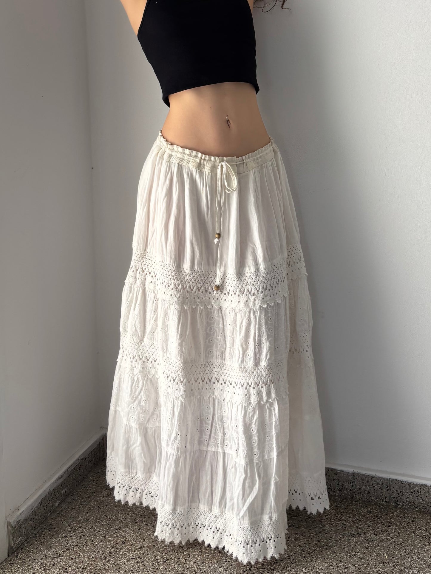White maxi fairy skirt