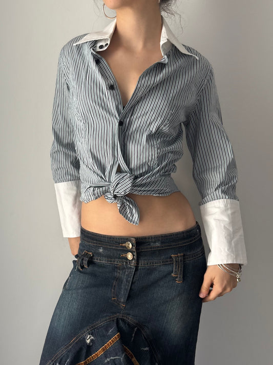 Striped button up shirt