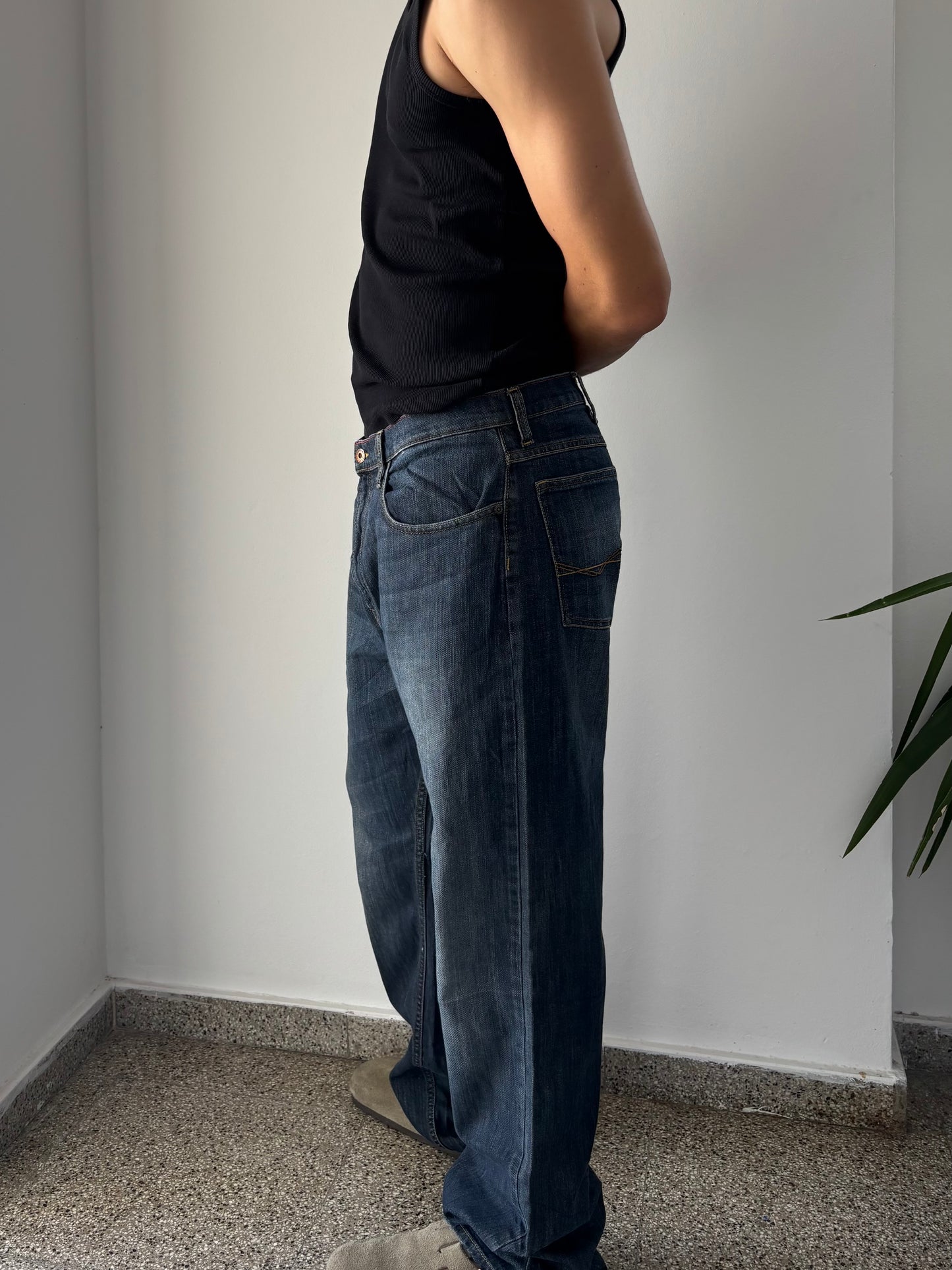 Dark wash Wrangler jeans