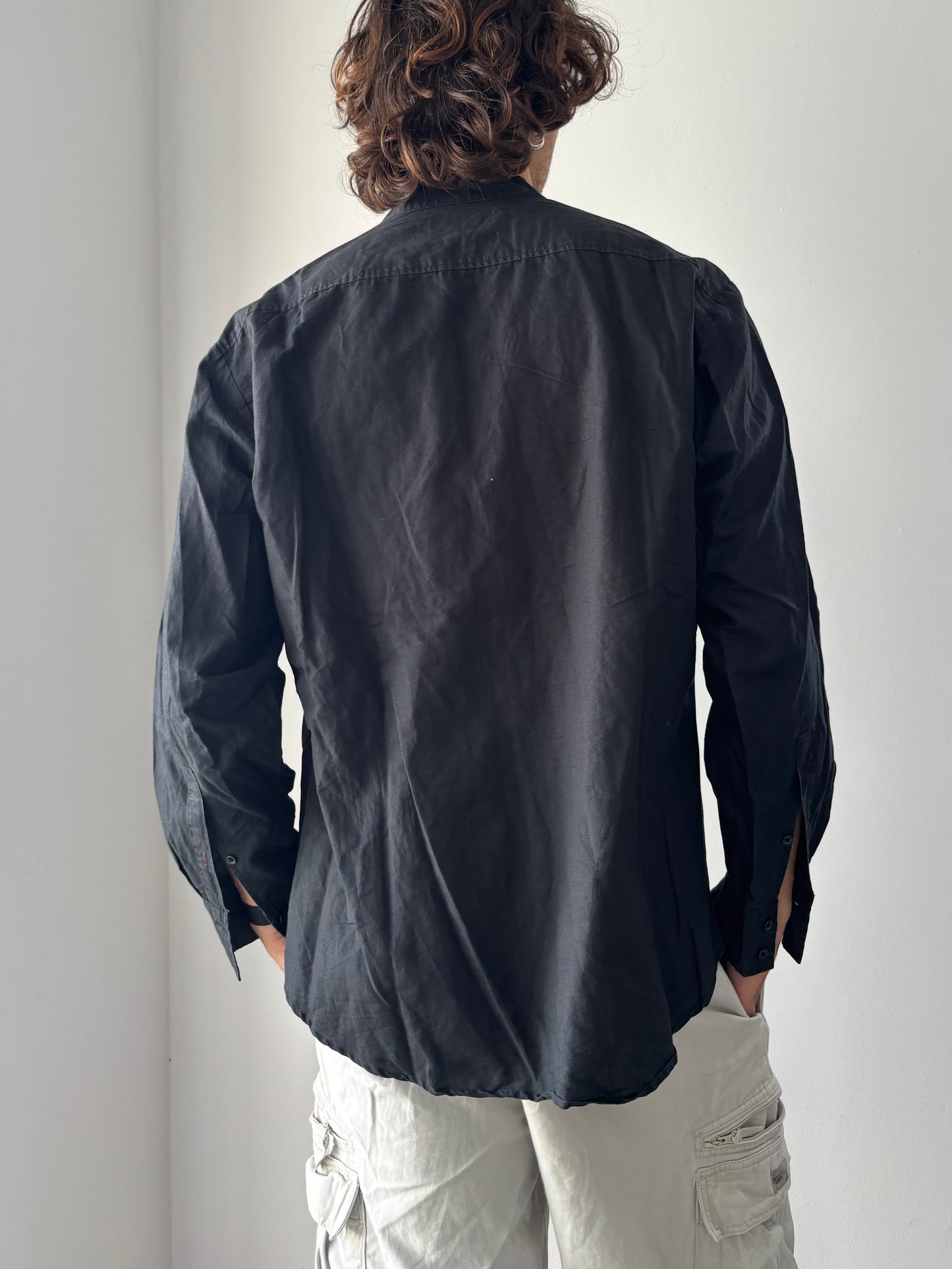 Black Marlboro Classics high neck shirt