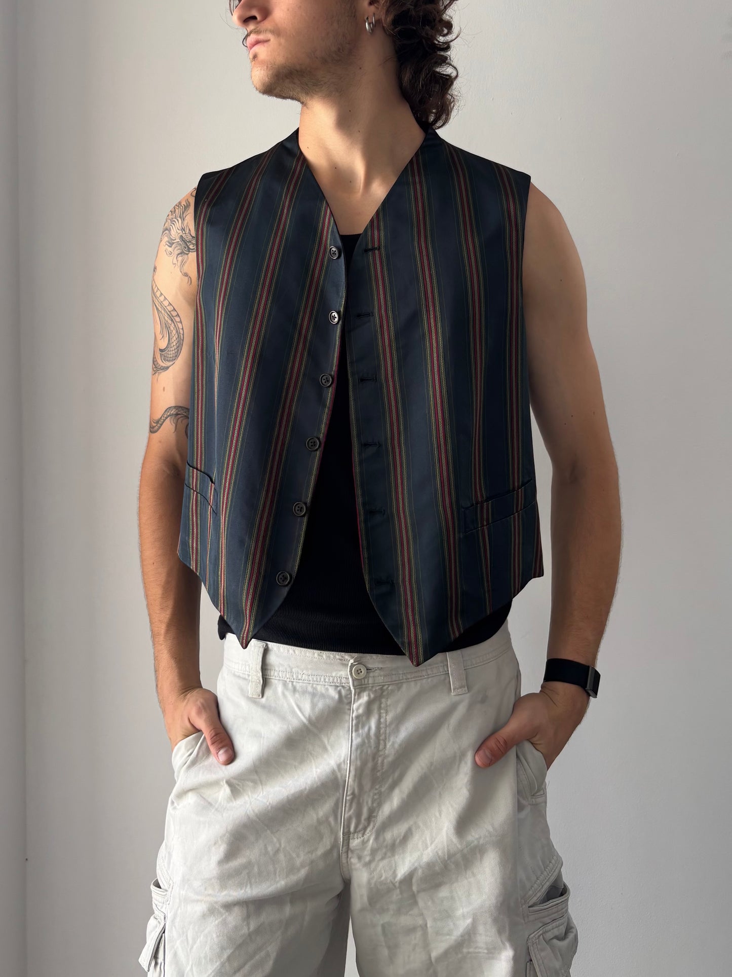 Vintage striped vest