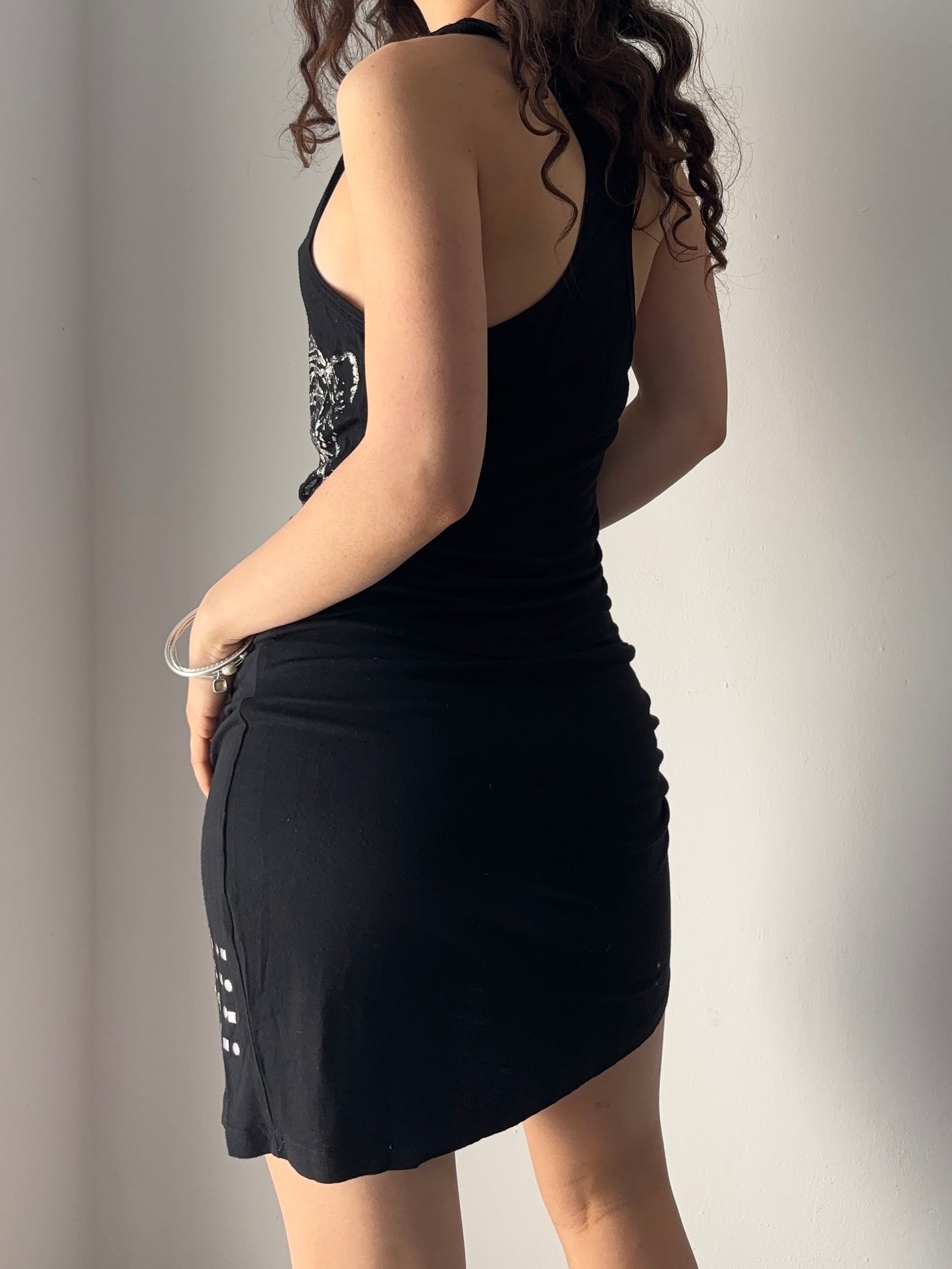 Black Tiger dress with studs