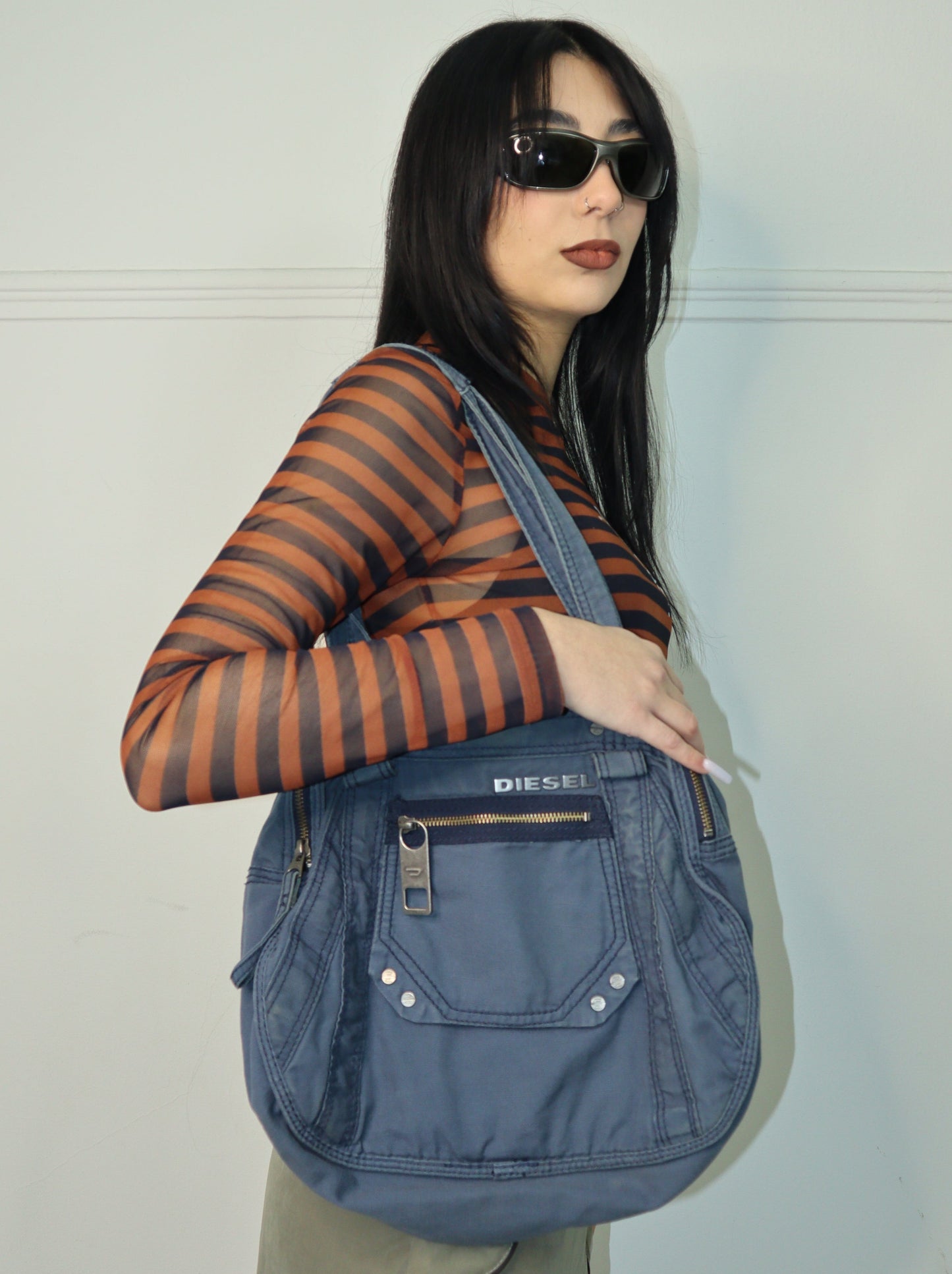 Diesel blue tote bag