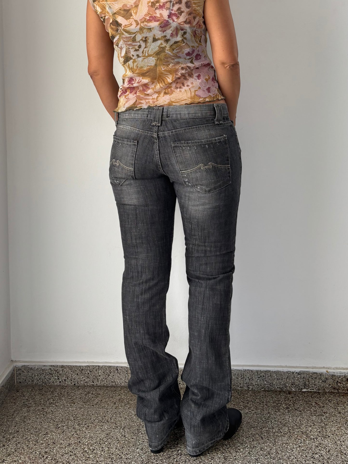 Grey low waisted jeans