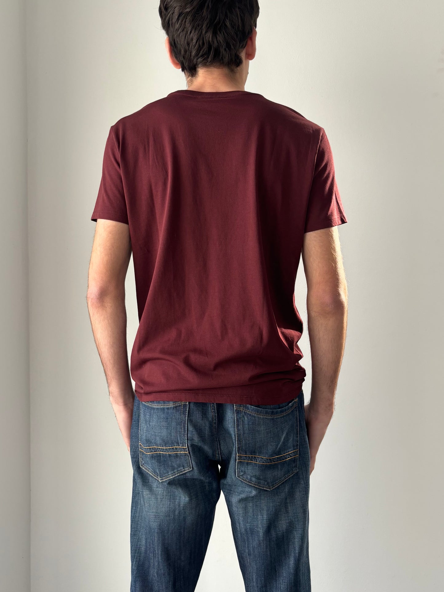 Lacoste burgundy t-shirt
