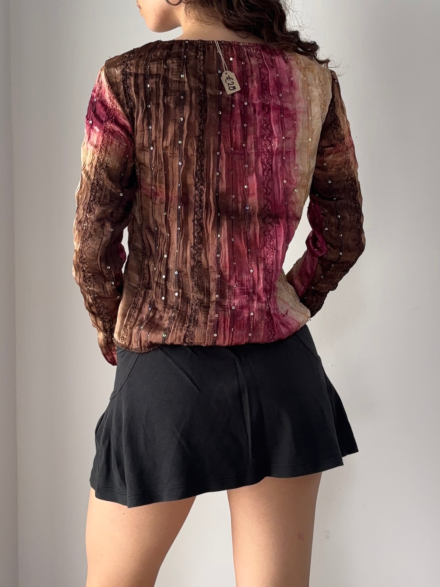 Tie dye long sleeve top