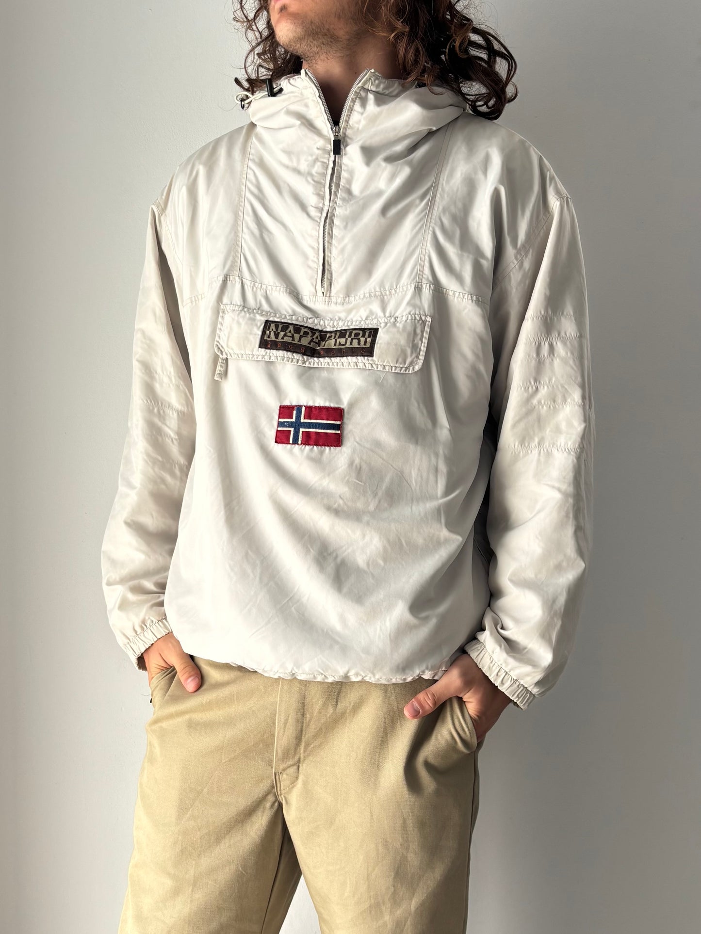 Napapijri white half zip