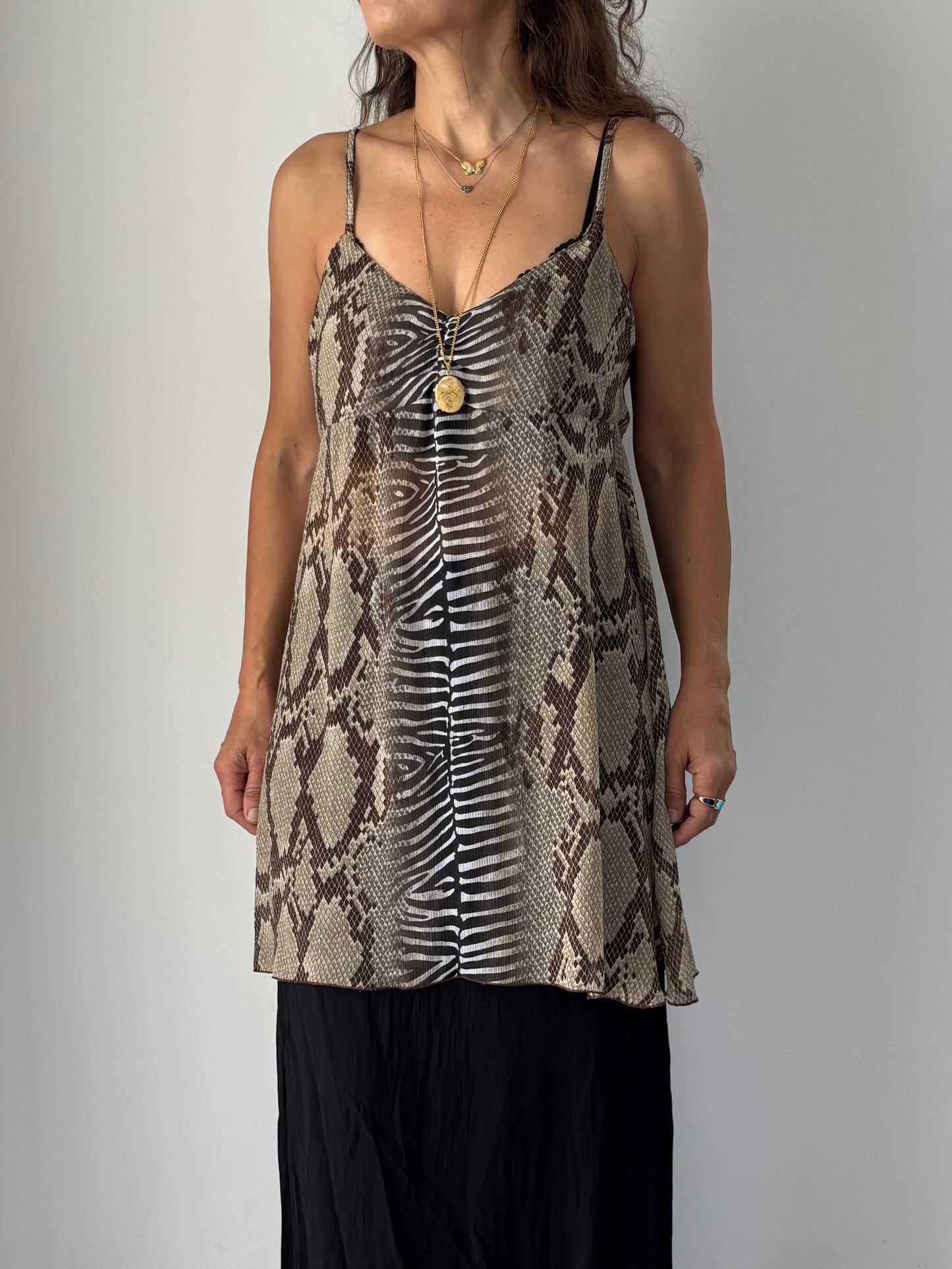 Yamamay animal print flowy mini dress