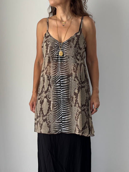 Yamamay animal print flowy mini dress