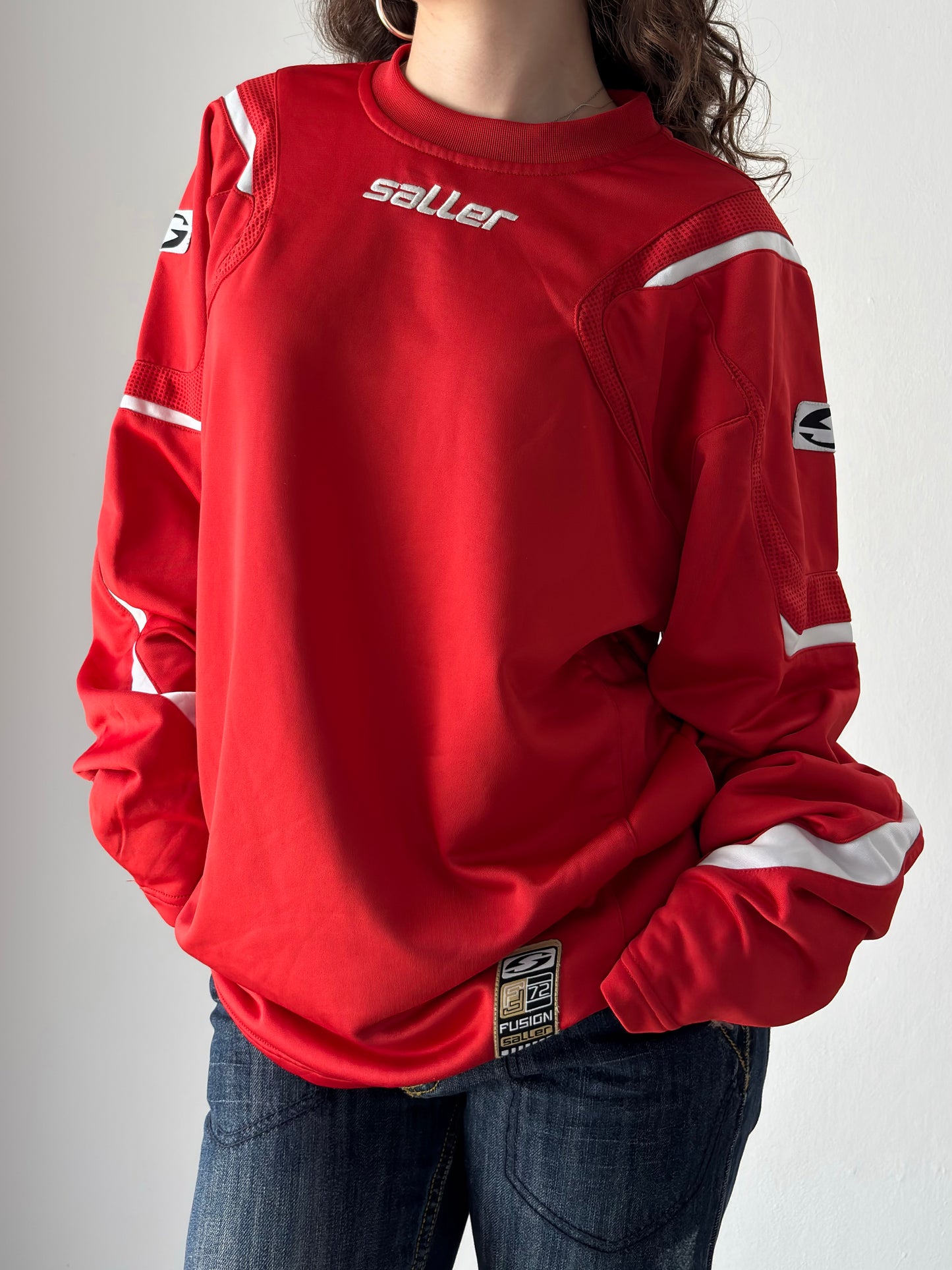 Saller red long sleeve jersey