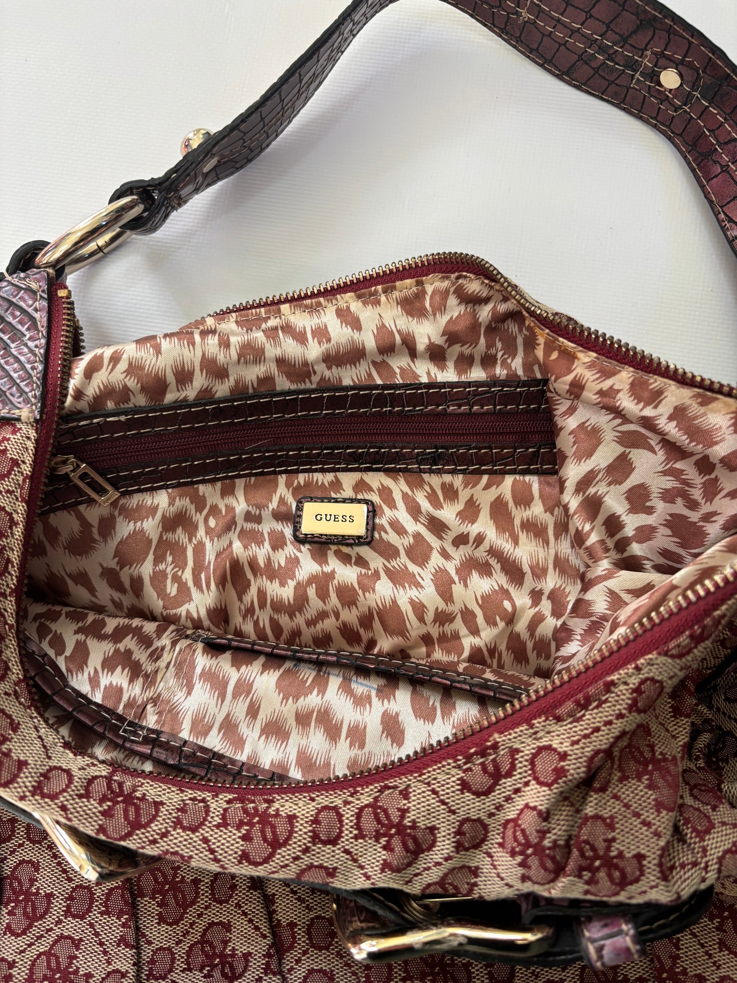 Vintage Guess bag with gold buckles