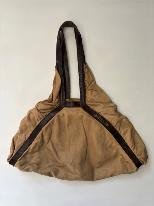 Diesel beige/brown leather bag