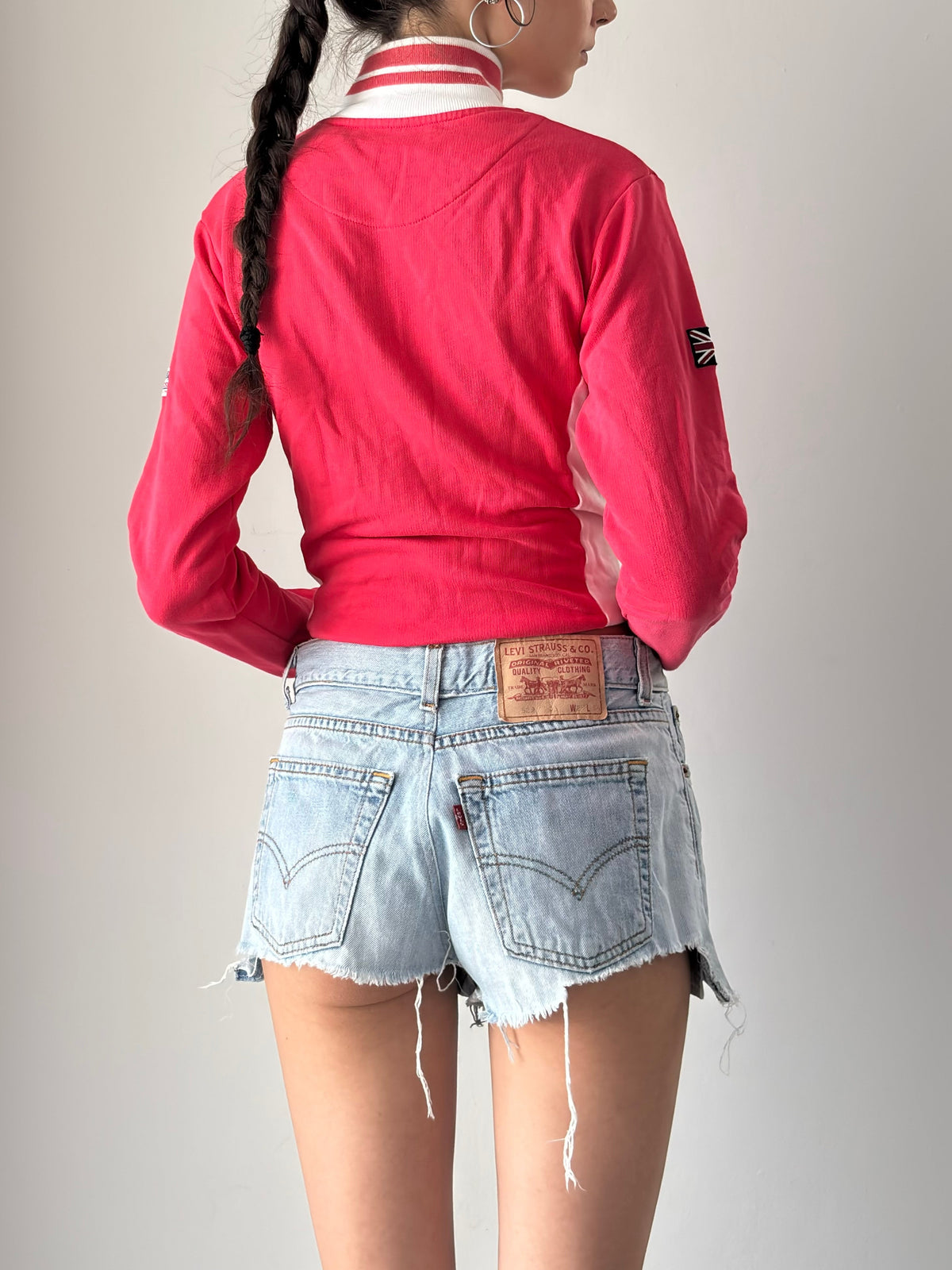 Levis denim mini shorts