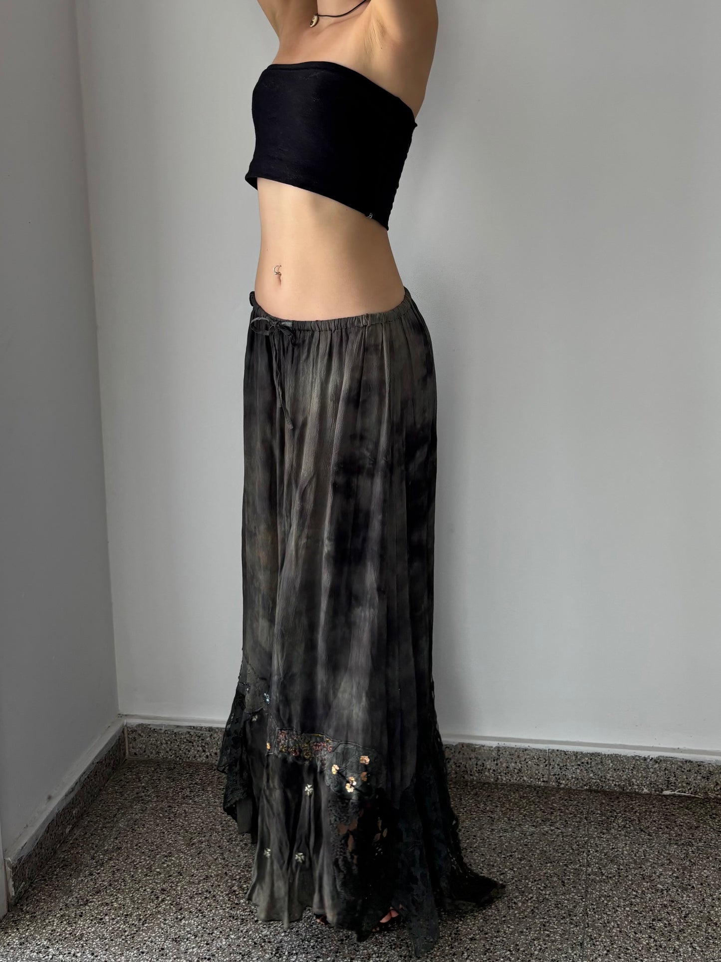 Olive green maxi fairy skirt