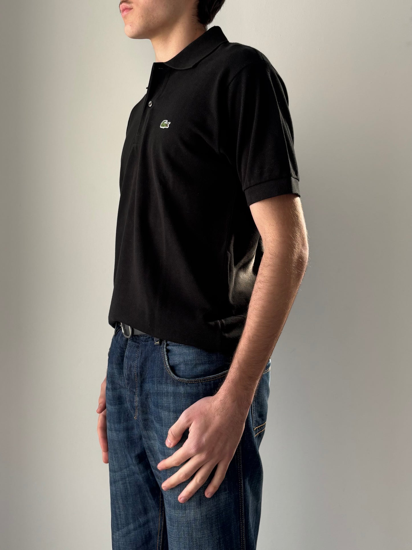 Lacoste black polo top
