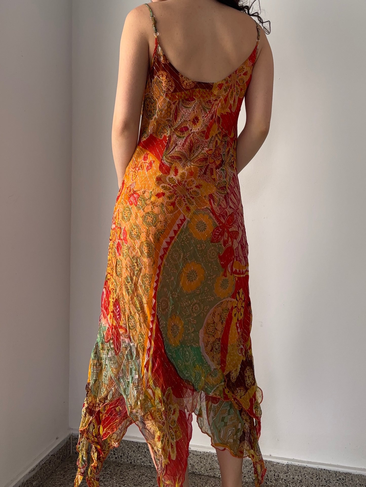 Orange vintage fairy dress
