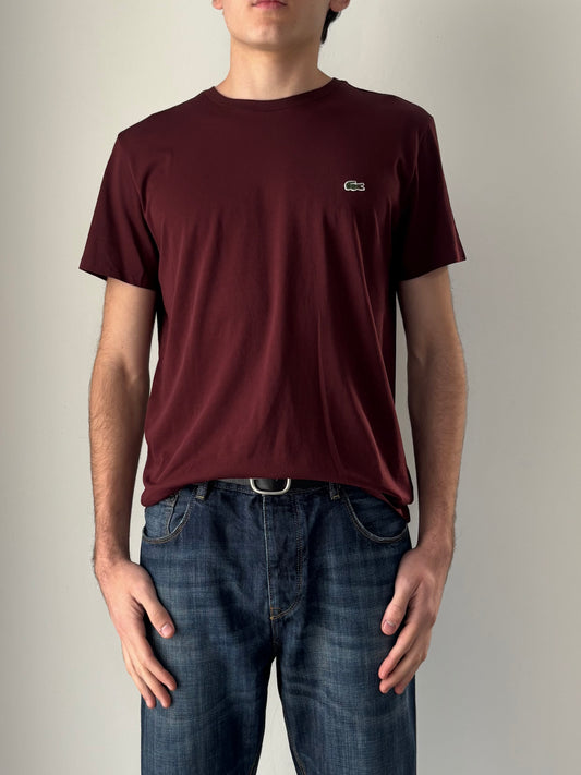 Lacoste burgundy t-shirt