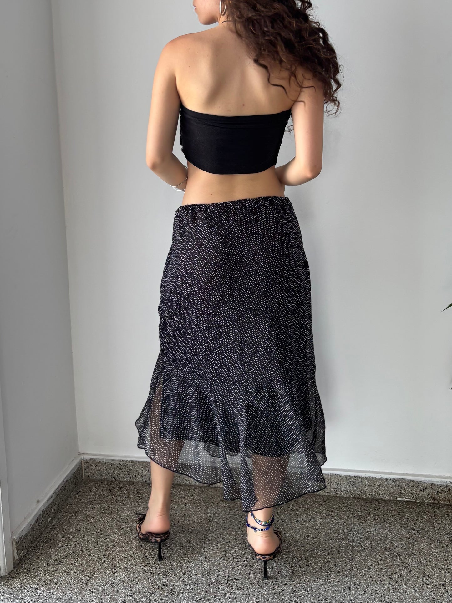 Vintage polka dot skirt