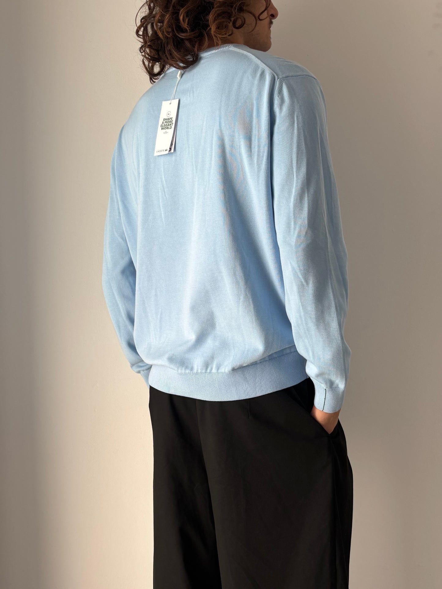 Lacoste baby blue sweater