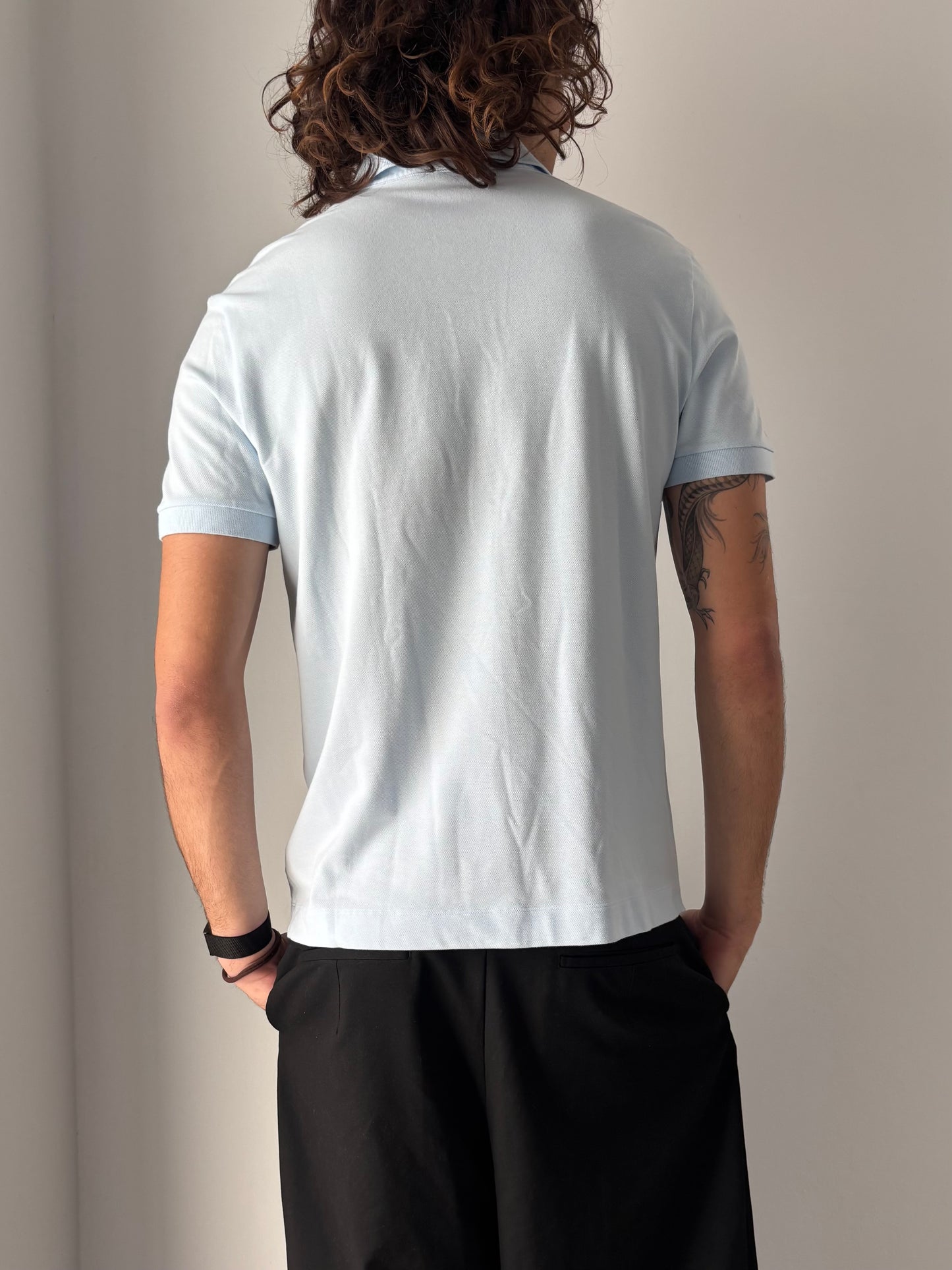 Lacoste baby blue polo shirt