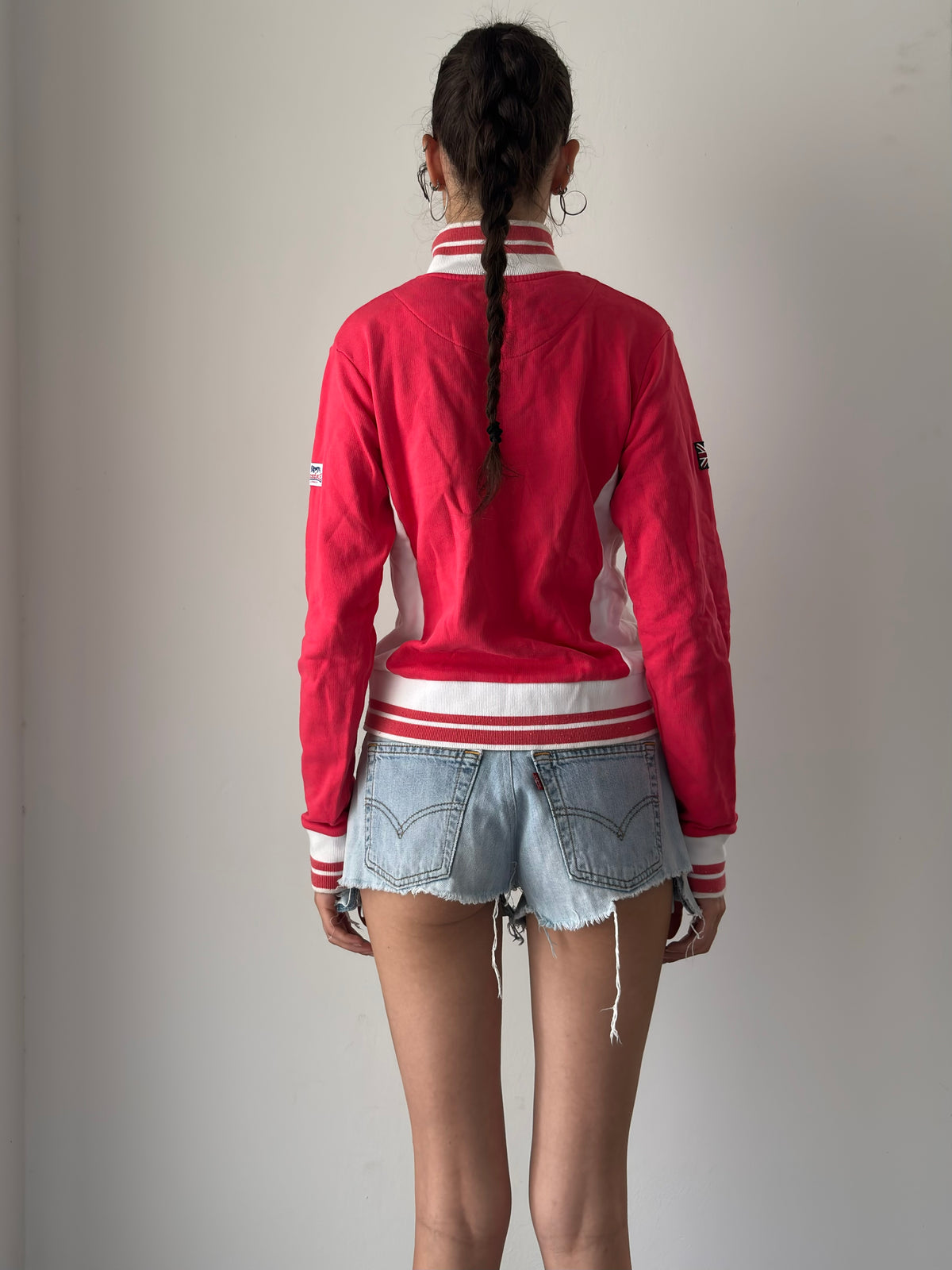 Lonsdale pink zip up