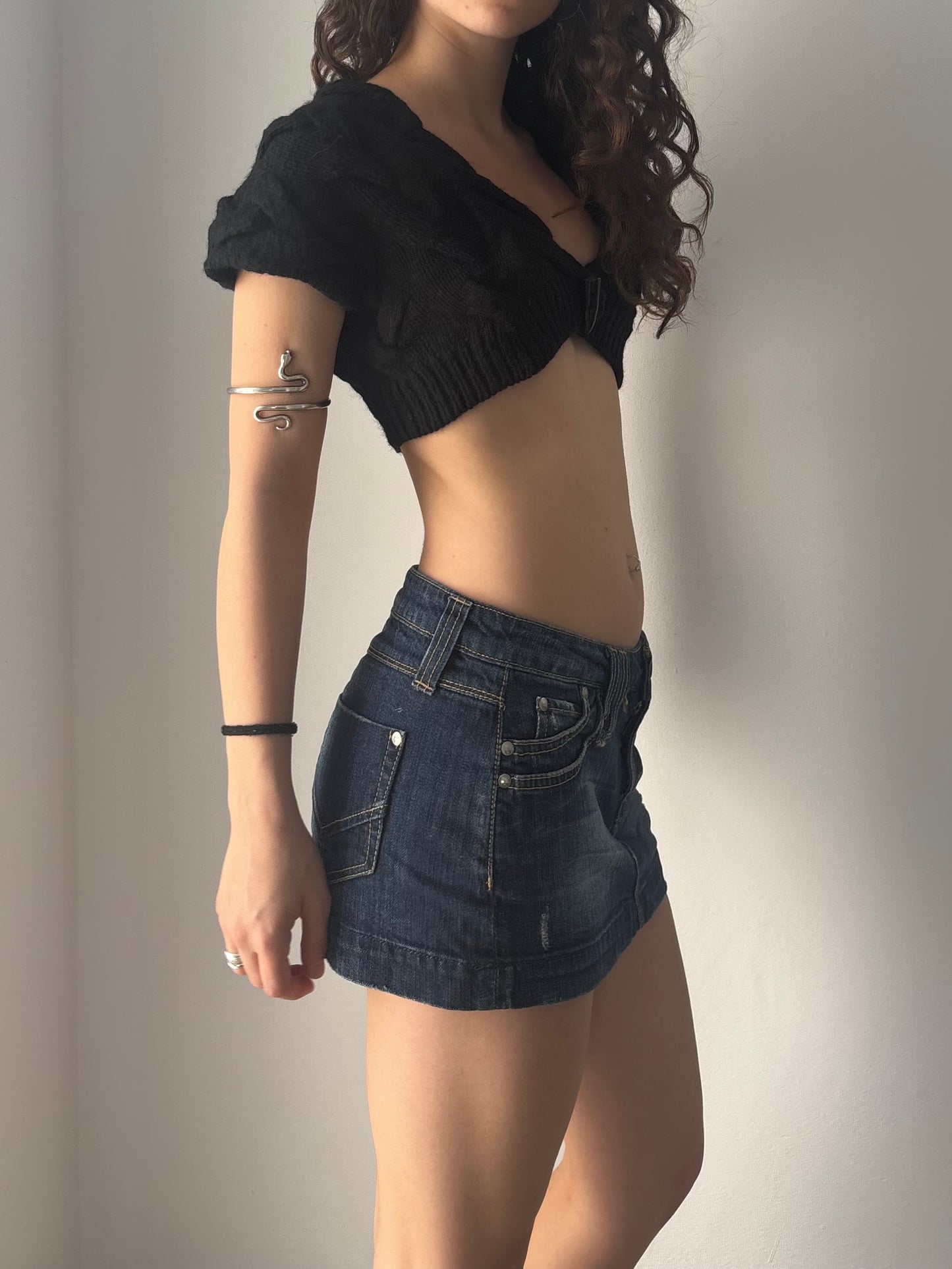 Black knit shrug