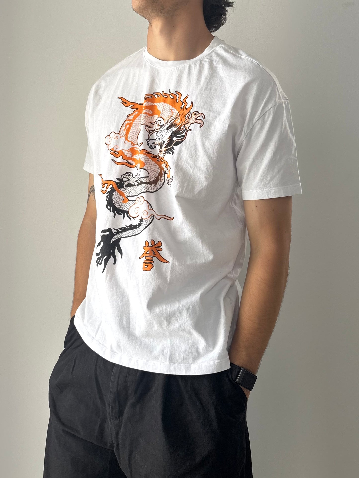 White dragon T-shirt