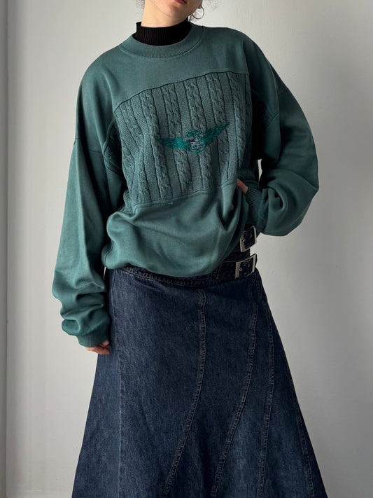 Vintage green sweatshirt