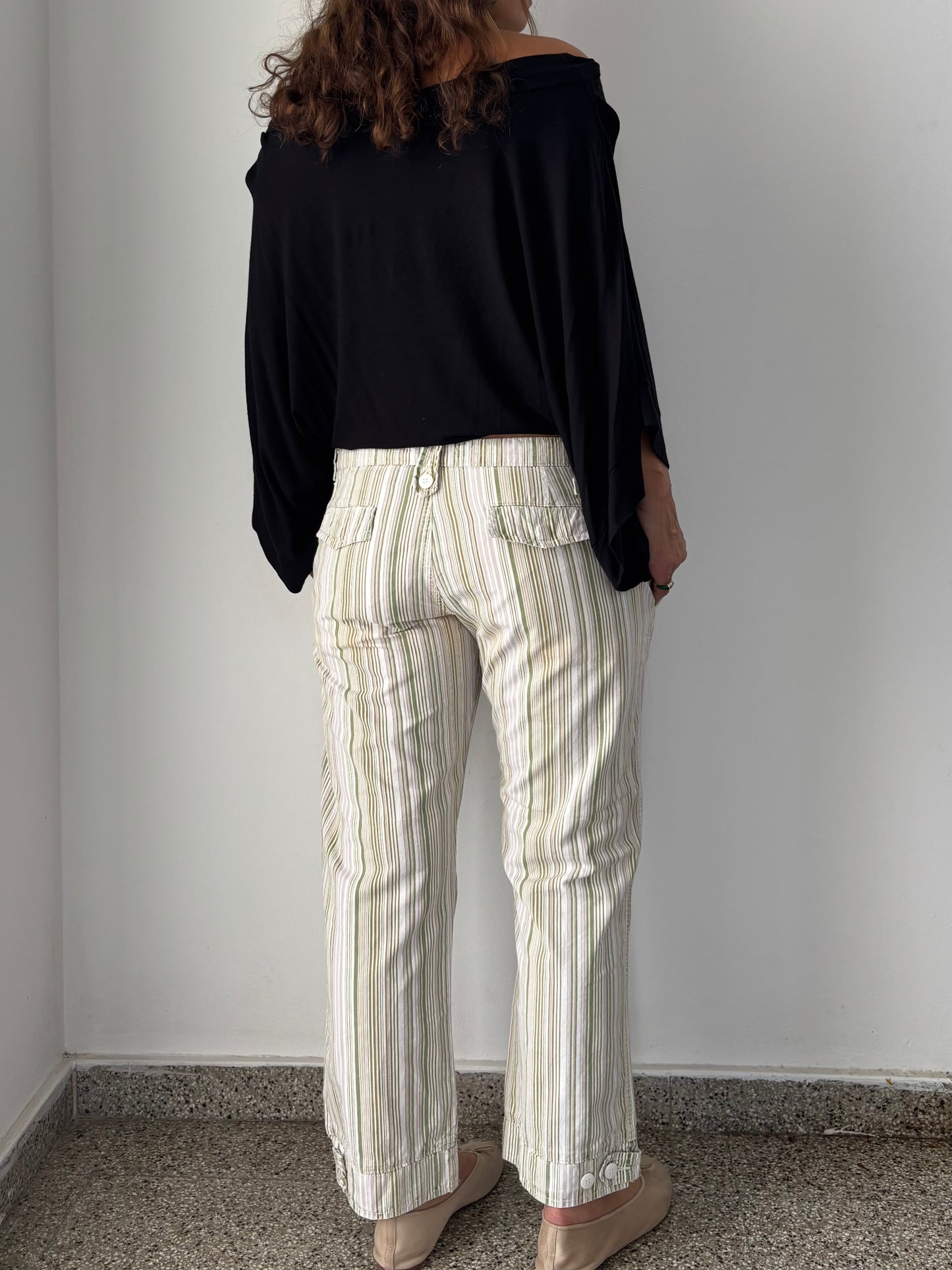 Dead Stock white striped pants