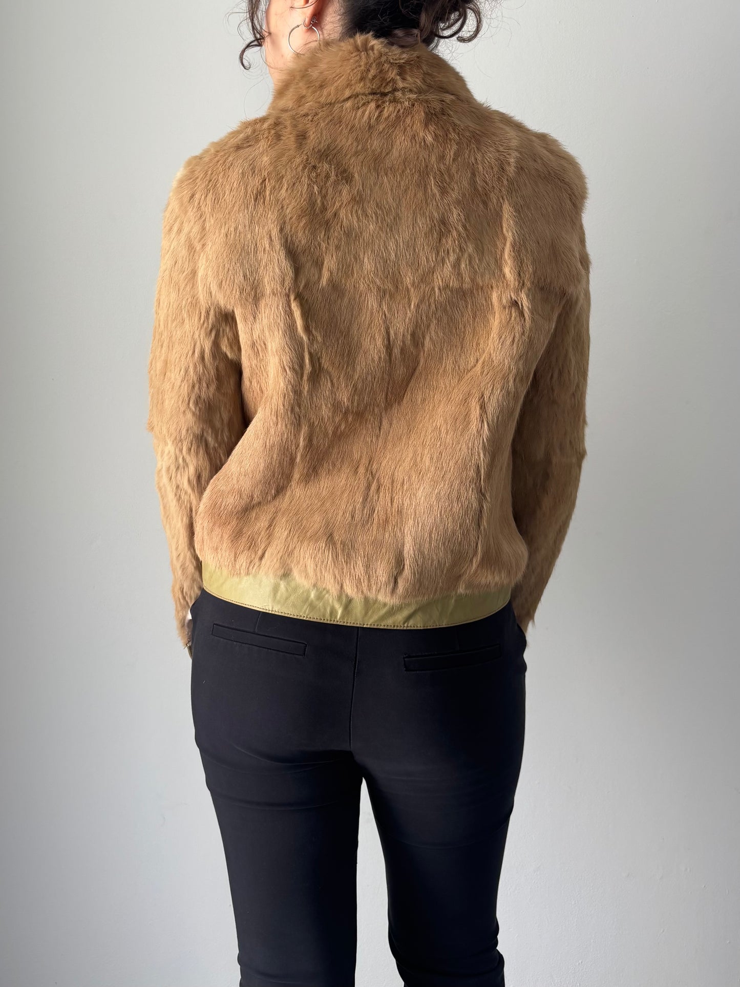 Real Fur zip up jacket