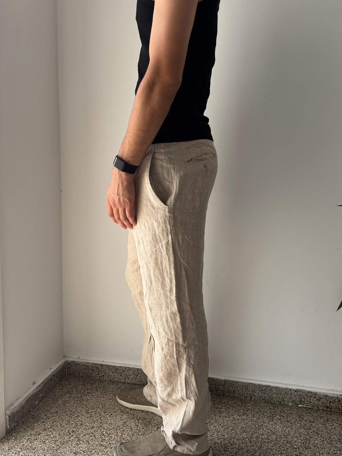 Beige Linen pants