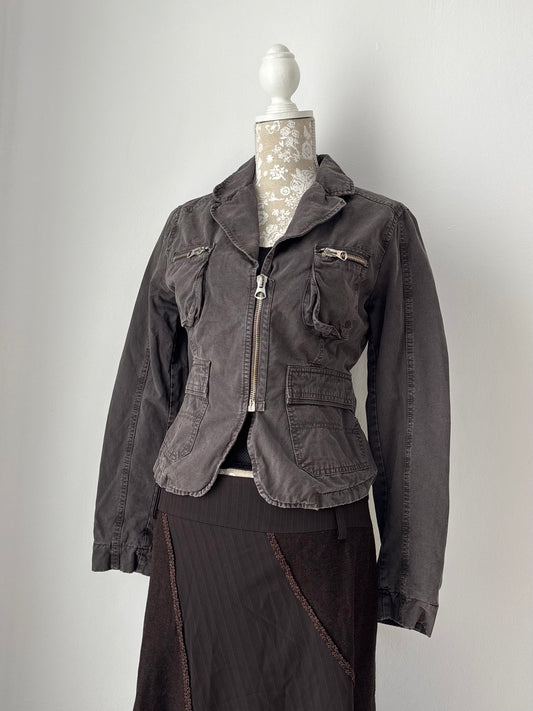 Grey cargo jacket