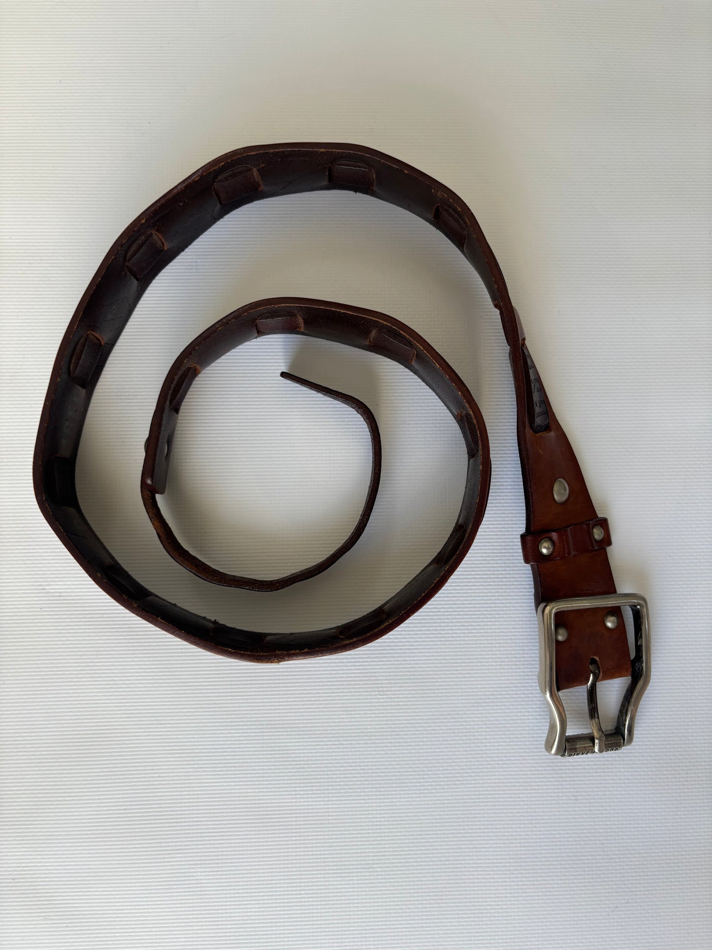 Bikkembergs brown leather belt