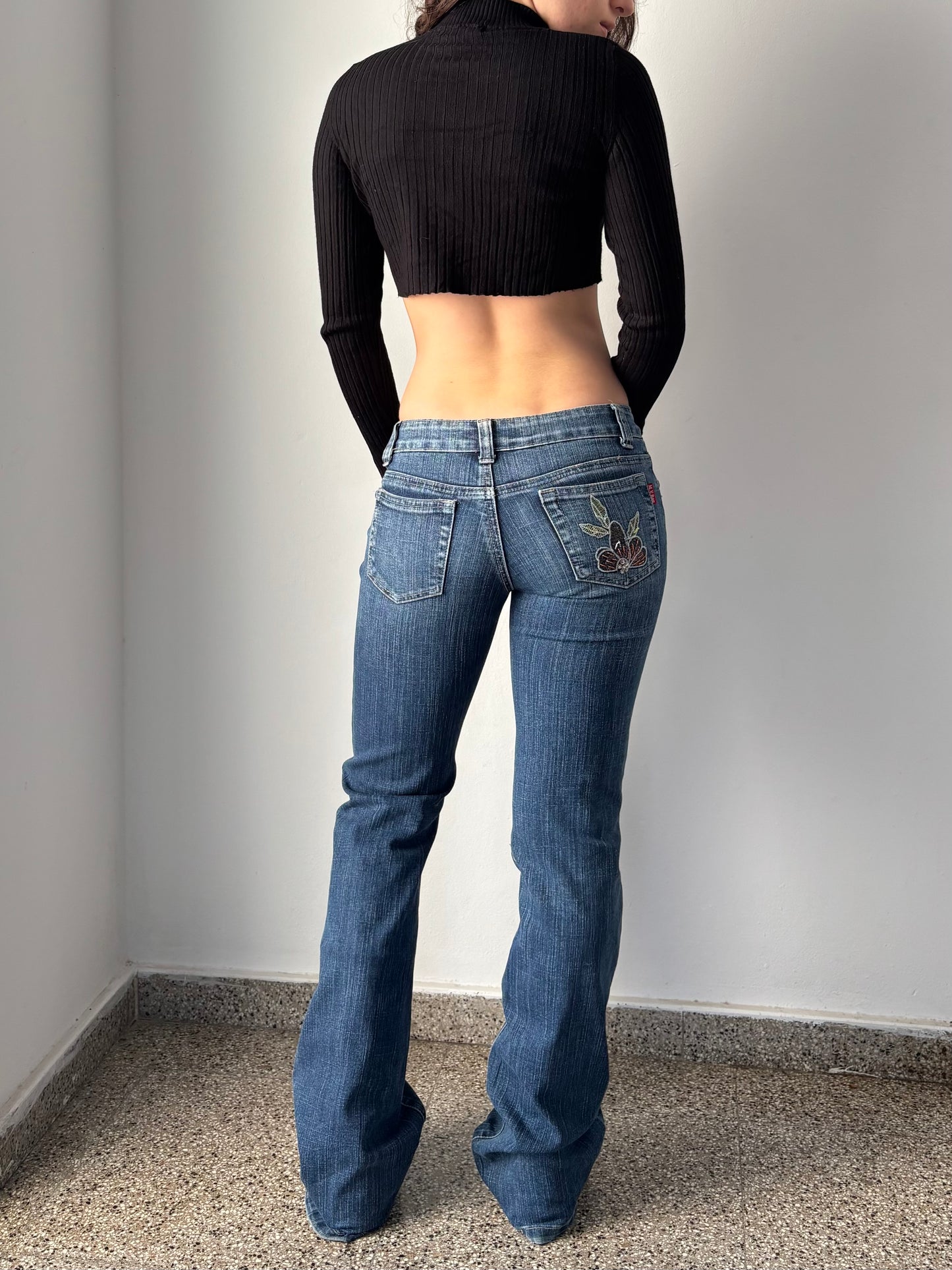 Low rise Butterfly jeans