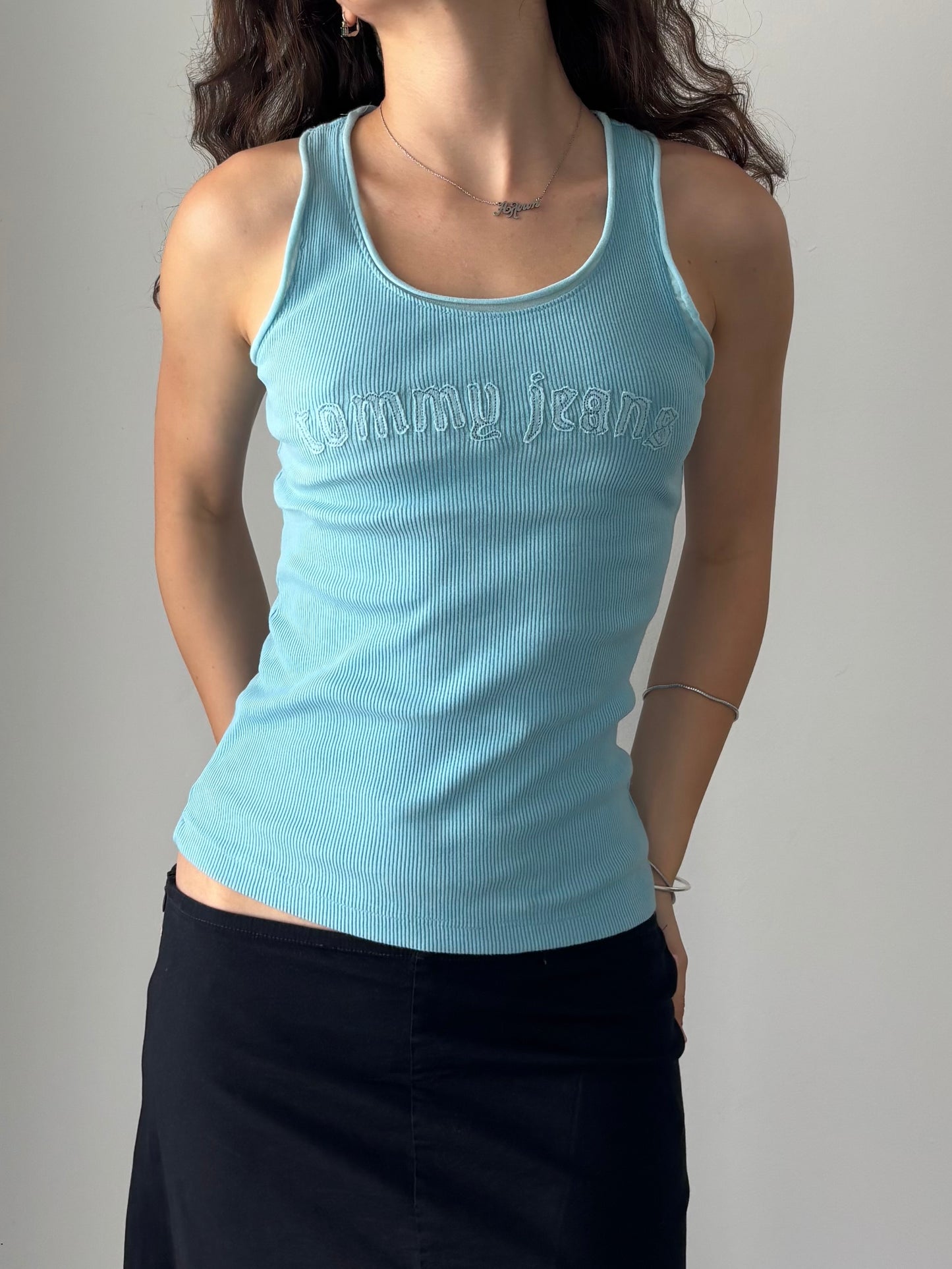 Tommy jeans baby blue top