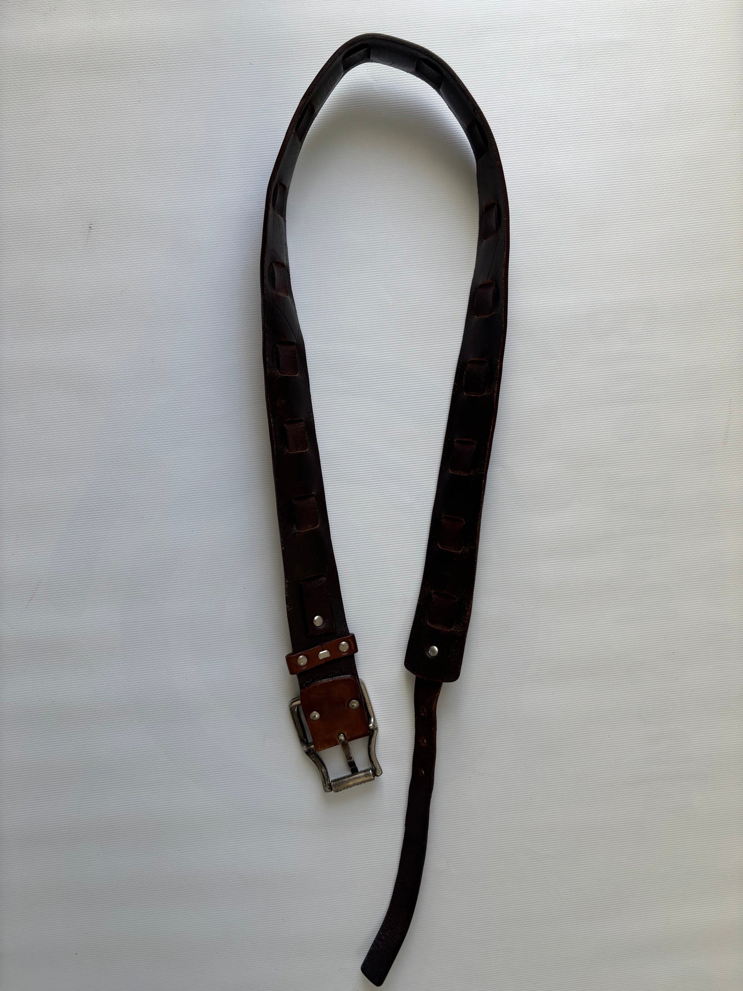 Bikkembergs brown leather belt